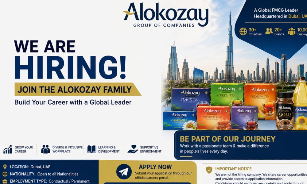 Alokozay Group Recruitment 2026-01